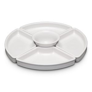 Fiesta White 5-Piece Entertaining Set 8 1/5 Inch