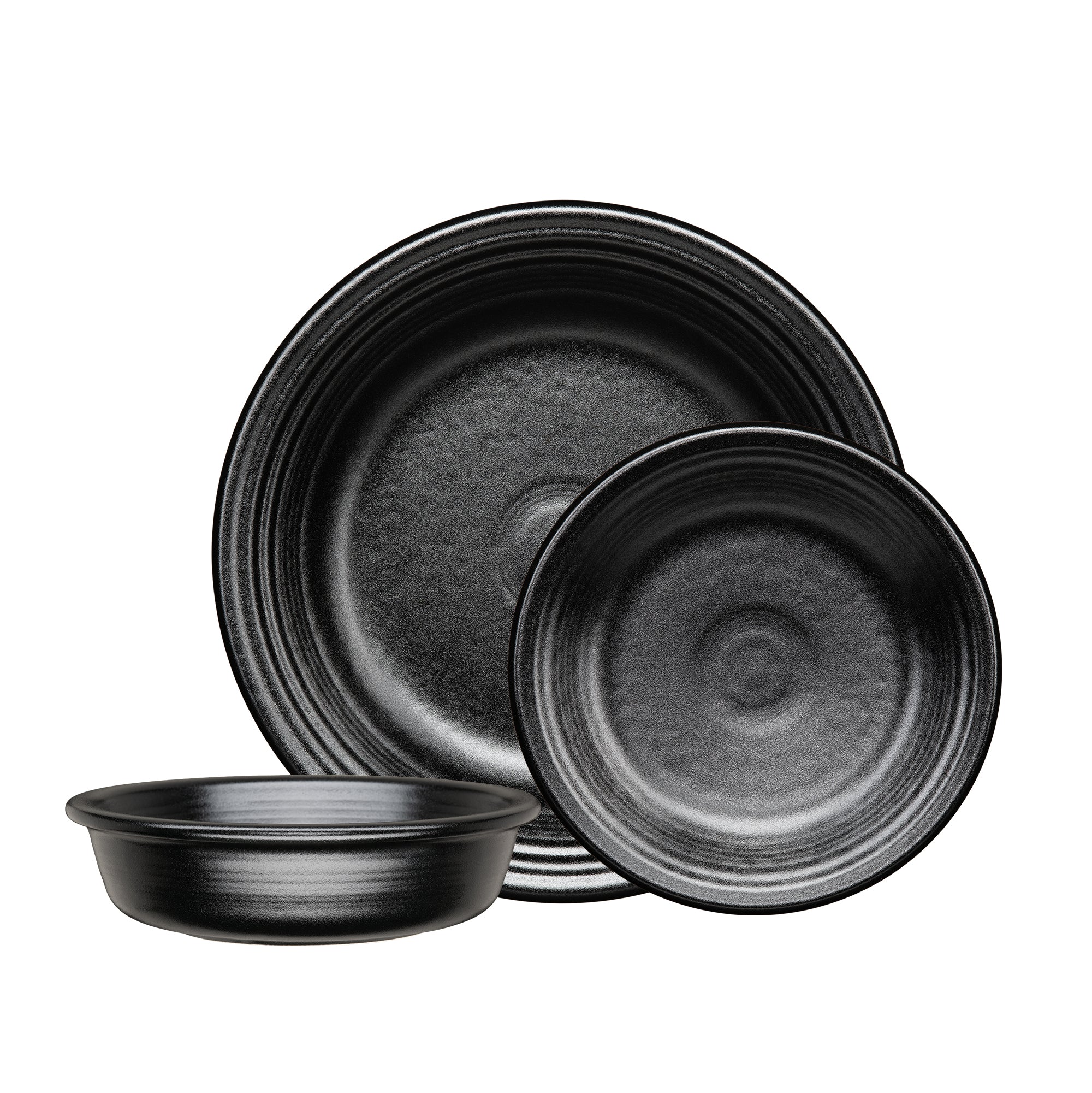Fiesta Classic Rim 3-Piece Dinnerware Set, Service for 1 Foundry