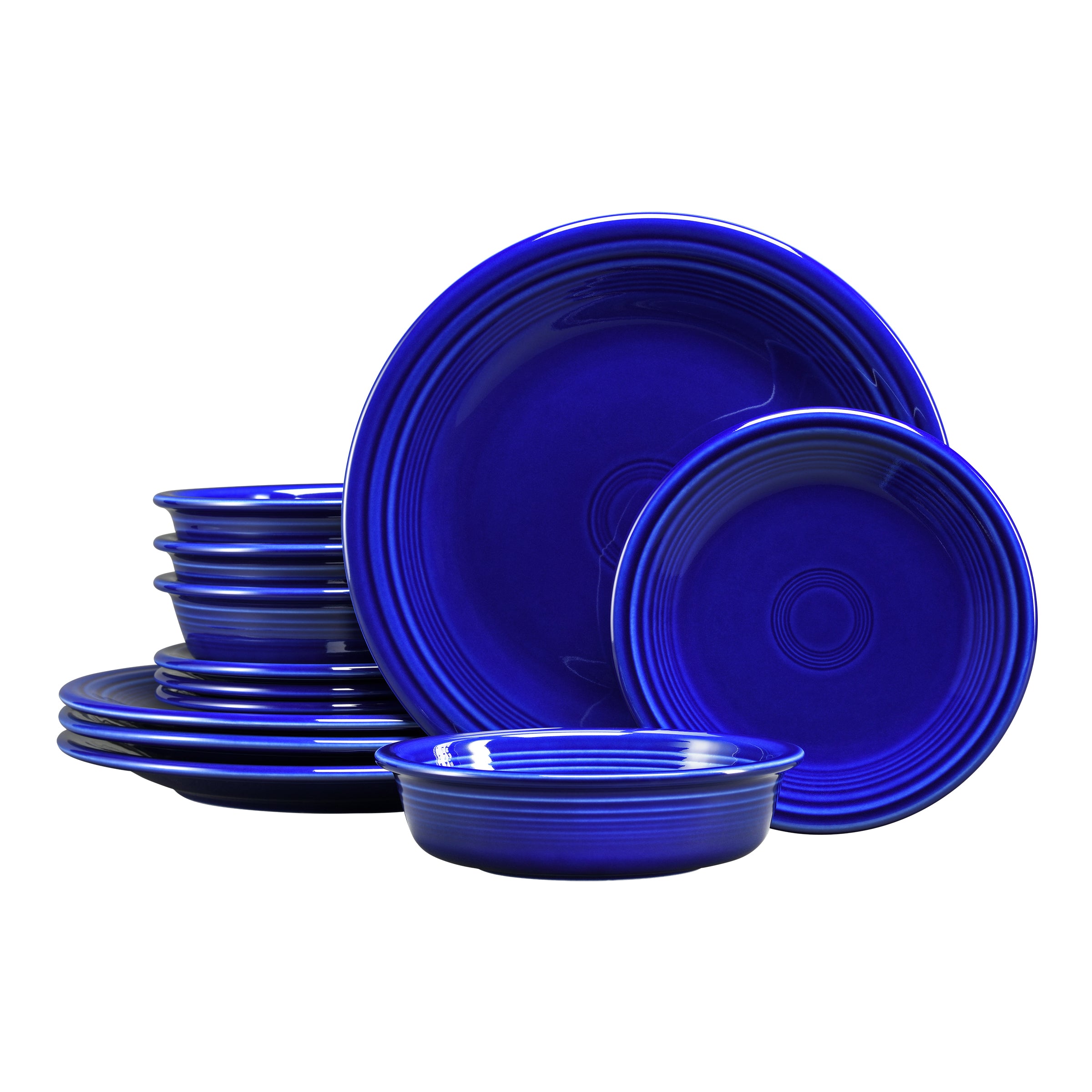 Fiesta Retired Classic Rim 12-Piece Dinnerware Set, Service for 4 - Image 3
