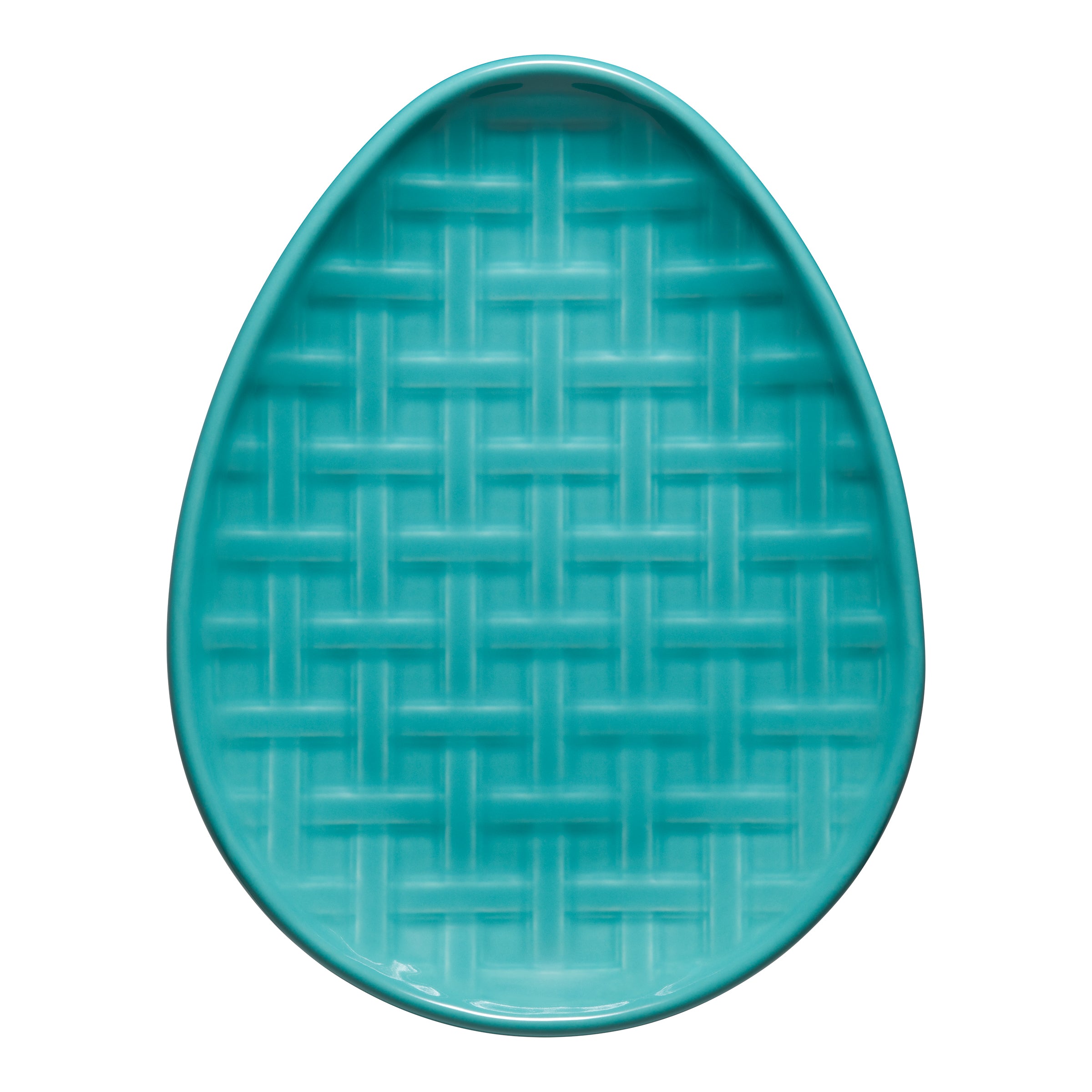 Fiesta Retired Embossed Egg Shaped Plate 10 Inch