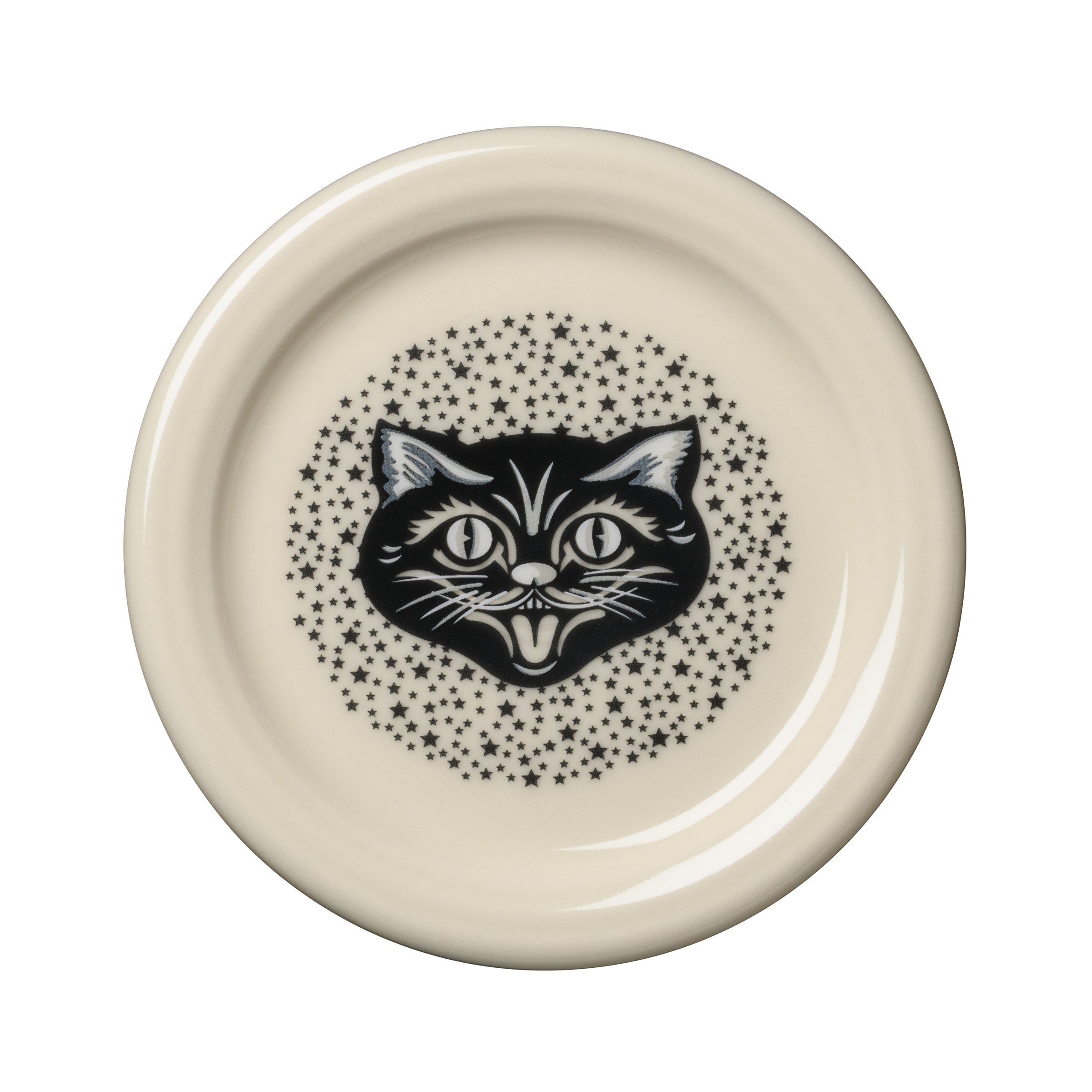 Fiesta Black Cat Linen 4 3/8 Inch Coaster and Mug Cover