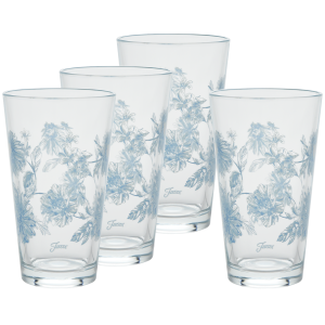 Fiesta Botanical Floral 16 oz. Cooler Glass - Set of 4