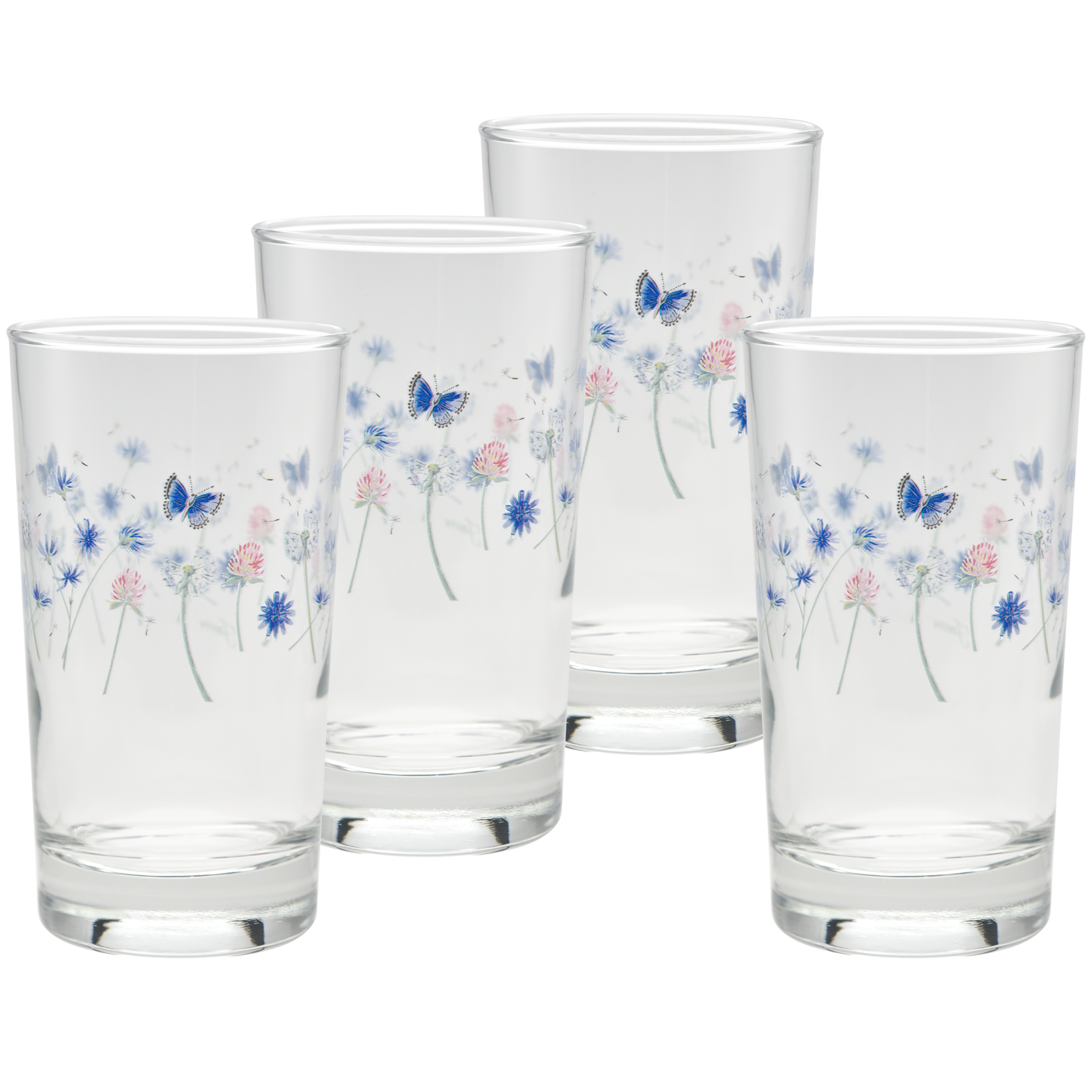 Fiesta Retired Breezy Floral 7 oz. Juice Glass – Set of 4