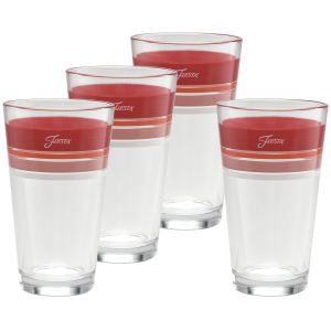Fiesta Horizon Sunset 16 oz. Edgeline Cooler Glass Mixed - Set of 4