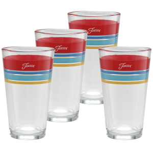 Fiesta Vibrant 16 oz. Edgeline Cooler Glass - Set of 4