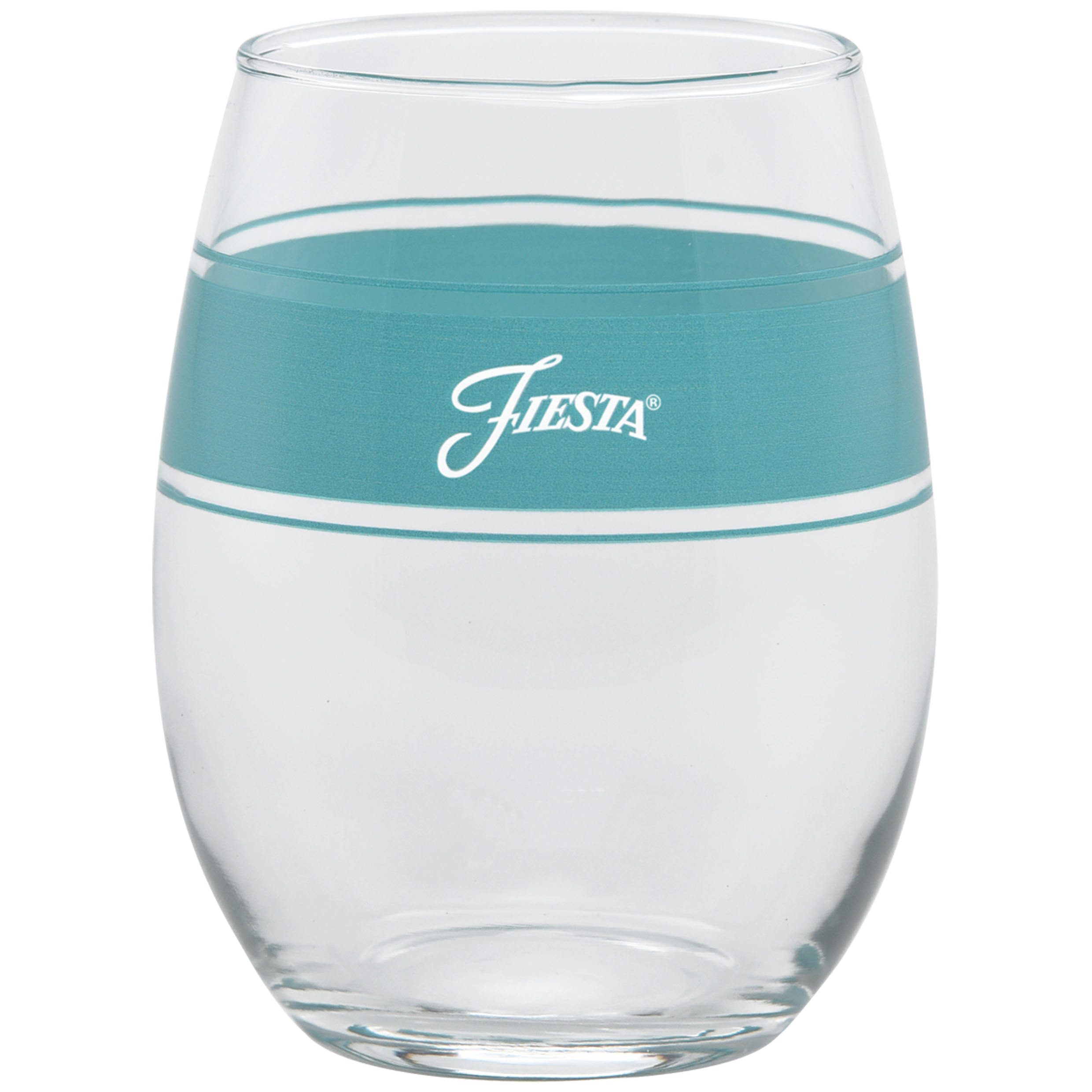 Fiesta Coastal Blues 15 oz. Frame Stemless Wine Mixed Color – Set of 4 - Image 3