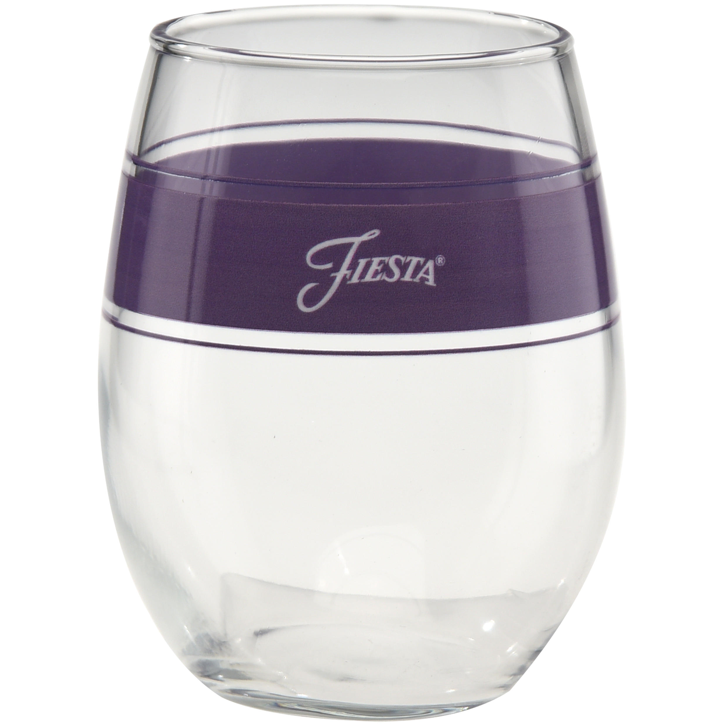 Fiesta Lavender 15 oz. Frame Stemless Glass – Set of 4 - Image 2