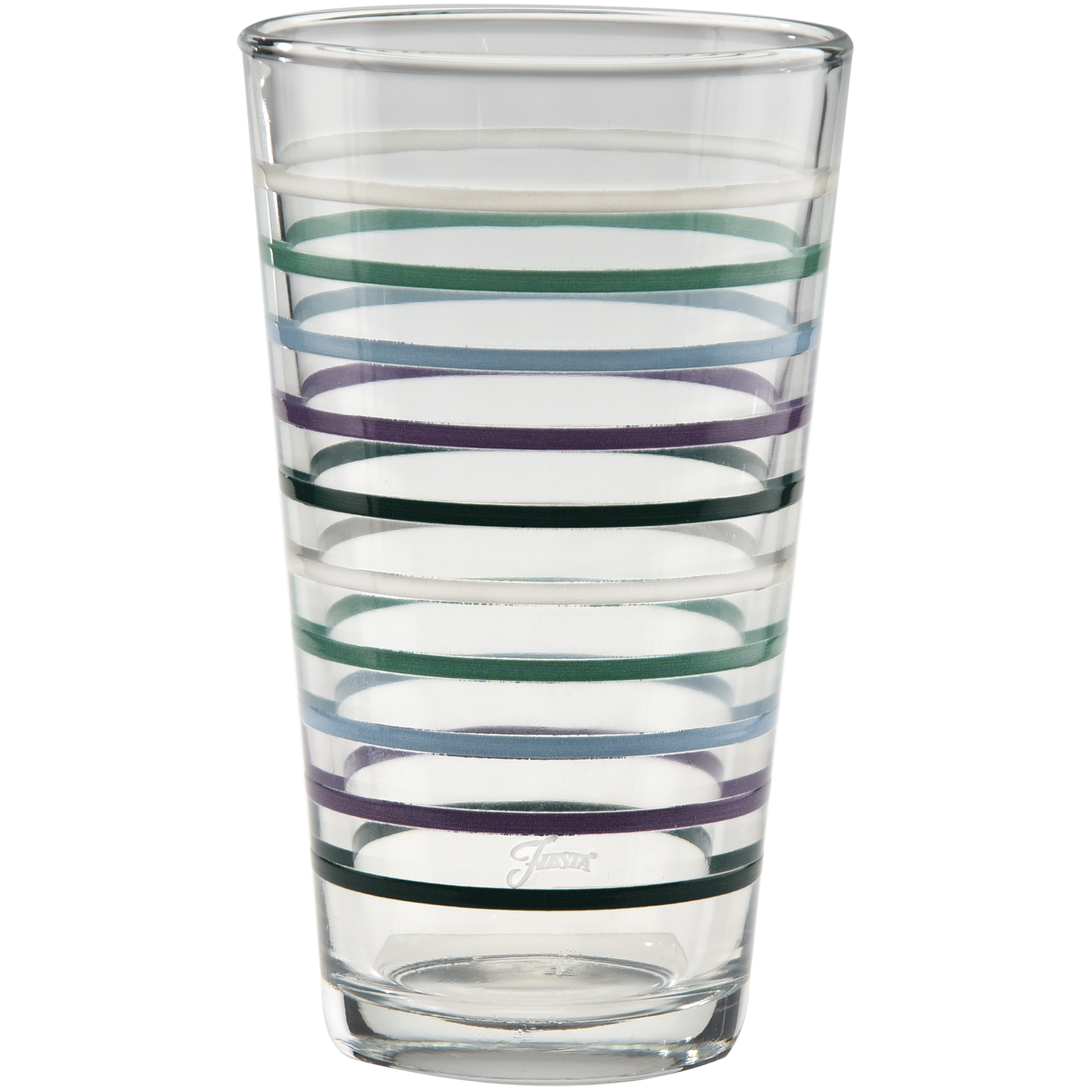 Fiesta 16 oz. Fiesta Lavender Bloom Thin Stripe Cooler Glass - Set of 4 - Image 2