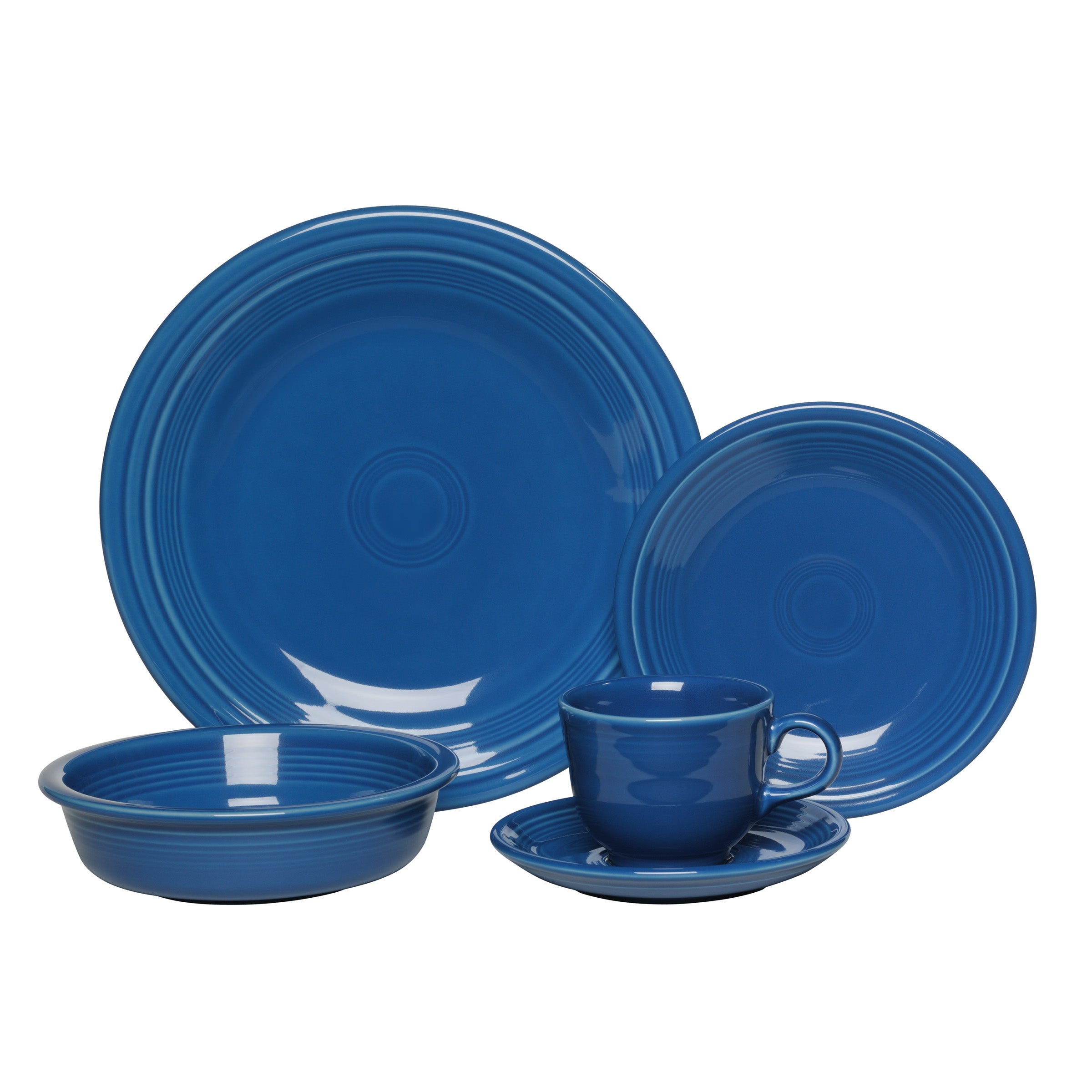 Fiesta Retired Classic Rim 5-Piece Dinnerware Set, Service for 1 - Image 2