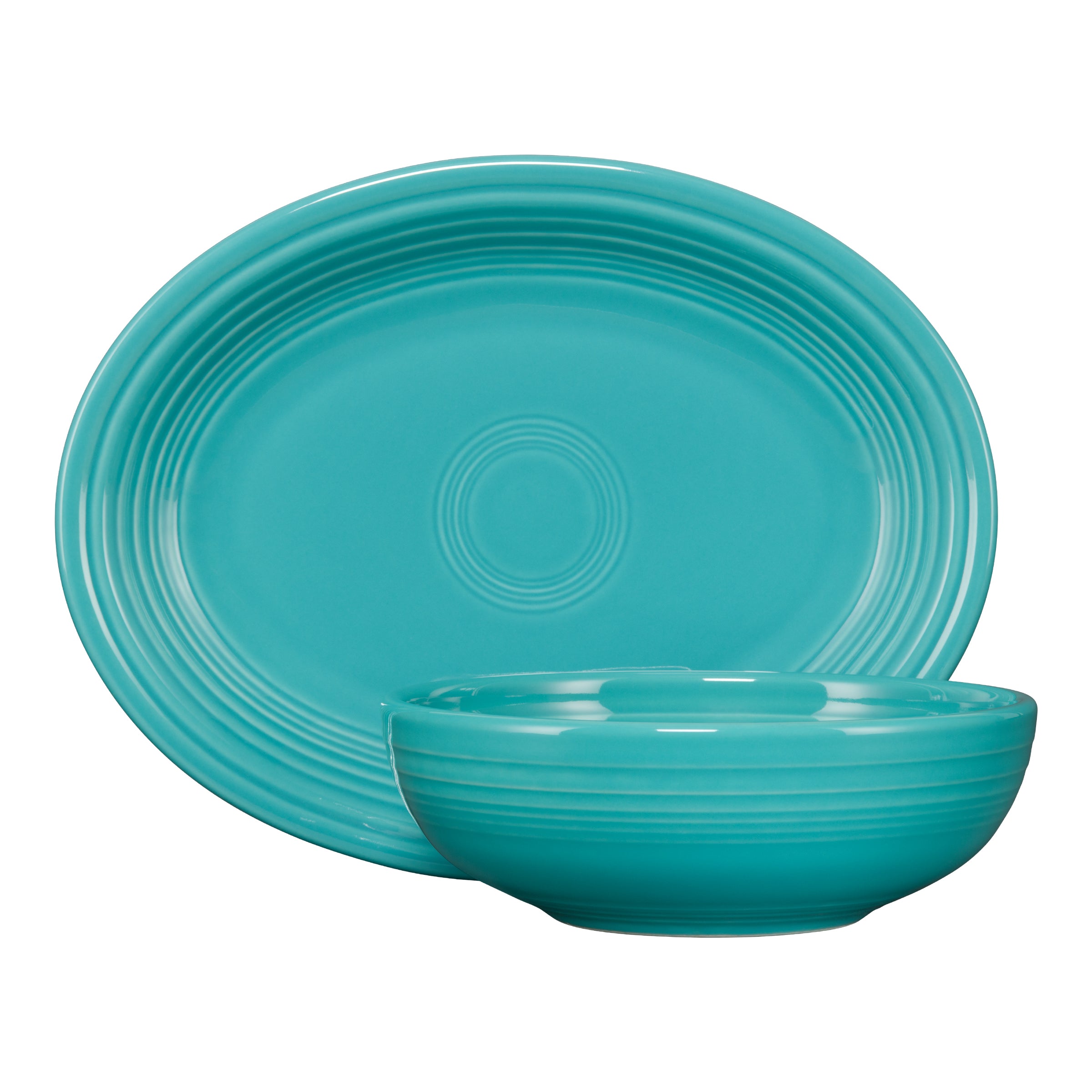 Fiesta 2-Piece Serve Set 11 5/8 Inch Oval Platter & 38 OZ Bistro Bowl - Image 4