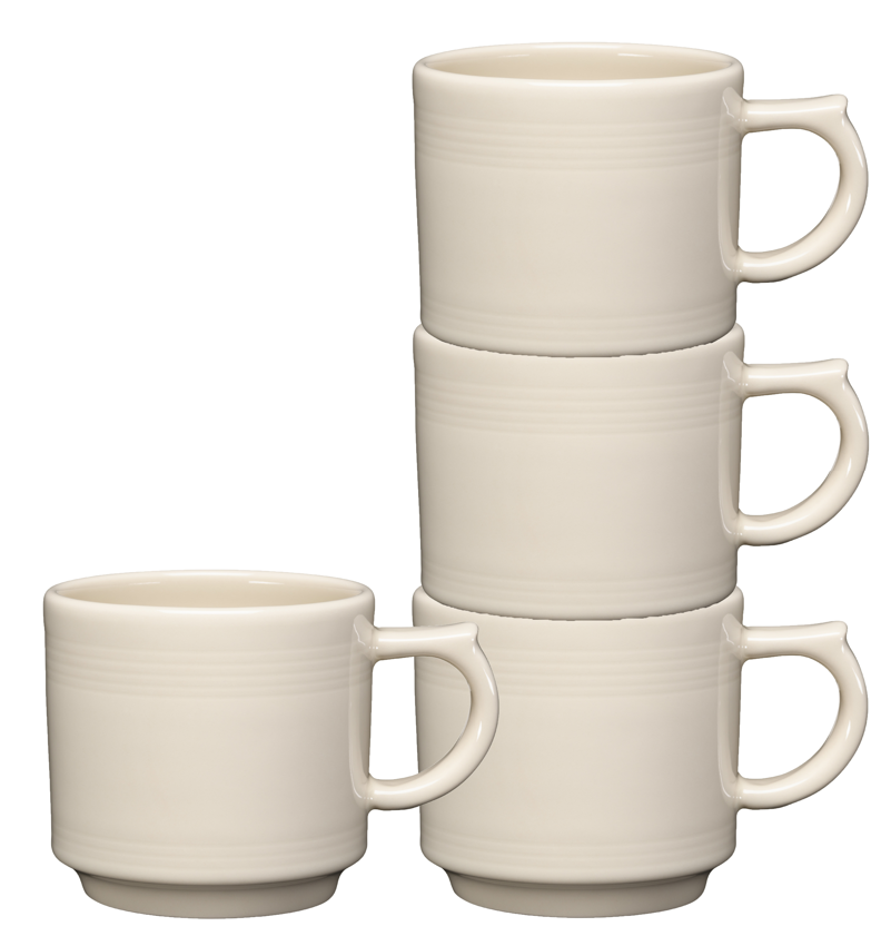 Fiesta Linen 16 OZ Set of 4 Stackable Mug Set
