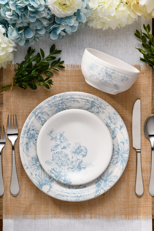 Fiesta Botanical Floral Sky Classic Bistro 3-Piece Dinnerware Set, Service For 1 - Image 2